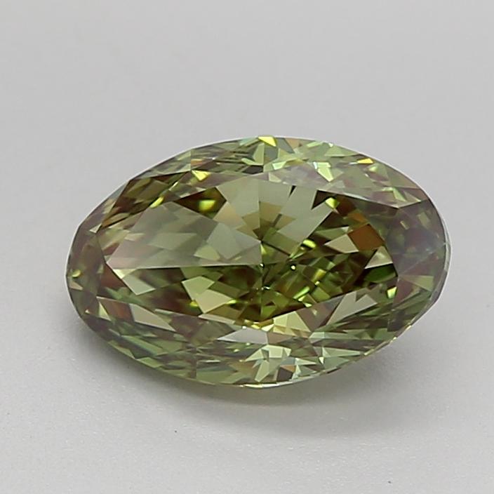 1.51 Ct. Fancy Intense Green Oval Lab Grown Diamond
