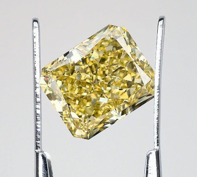 3.63 Ct. Fancy Intense Yellow Radiant Lab Grown Diamond