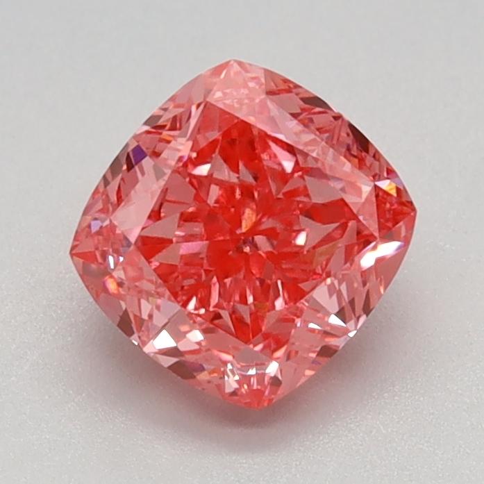 1.06 Ct. Fancy Vivid Pink Cushion Lab Grown Diamond