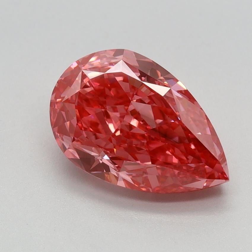 2.35 Ct. Fancy Vivid Pink Pear Lab Grown Diamond
