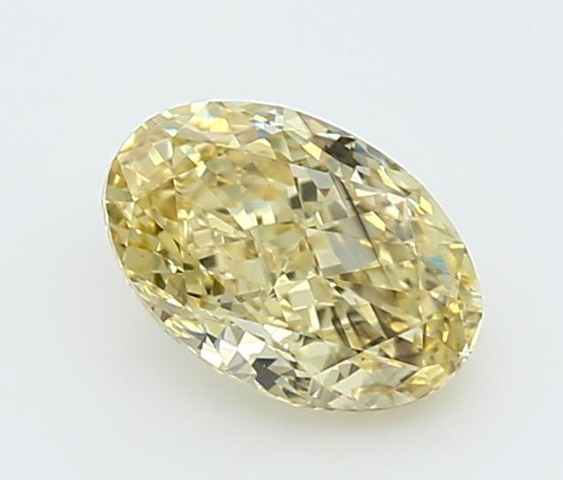 1.05 Ct. Fancy Intense  Yellow Oval Lab Grown Diamond