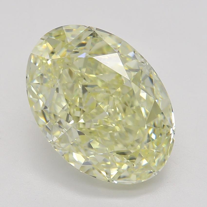 3.02 Ct. Fancy Light Yellow Oval Diamond