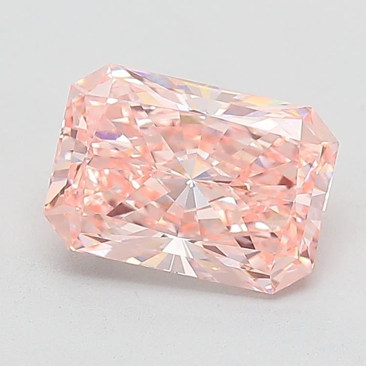 1.57 Ct. Fancy Vivid  Pink Radiant Lab Grown Diamond