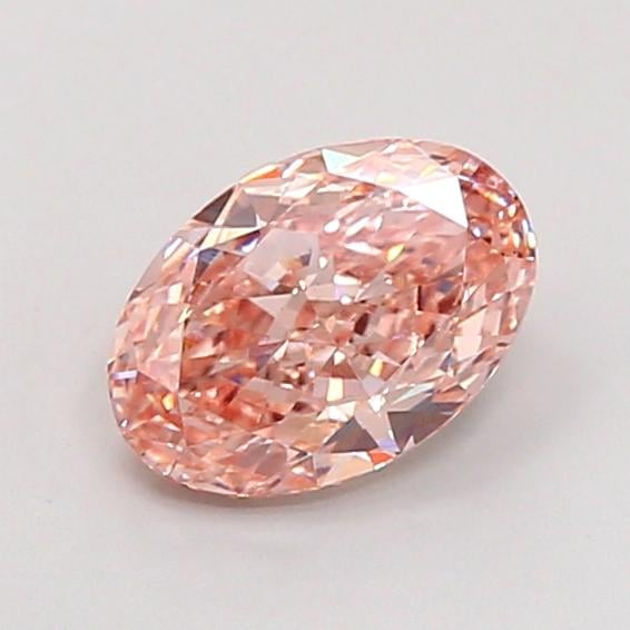 1.74 Ct. Fancy Intense Brownish Pink Oval Lab Grown Diamond