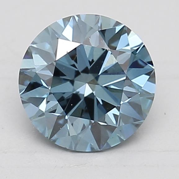 1.50 Ct. Fancy Vivid Blue Round Lab Grown Diamond
