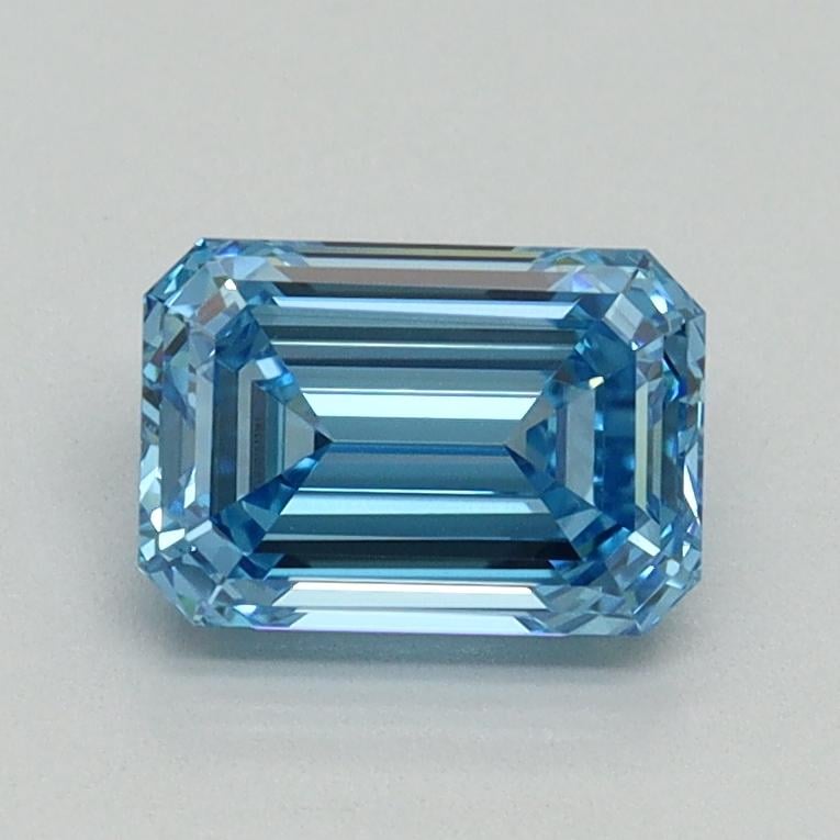 1.10 Ct. Fancy Vivid Blue Emerald Lab Grown Diamond