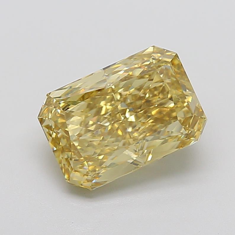 5.01 Ct. Fancy Intense Greyish Yellow Radiant Lab Grown Diamond