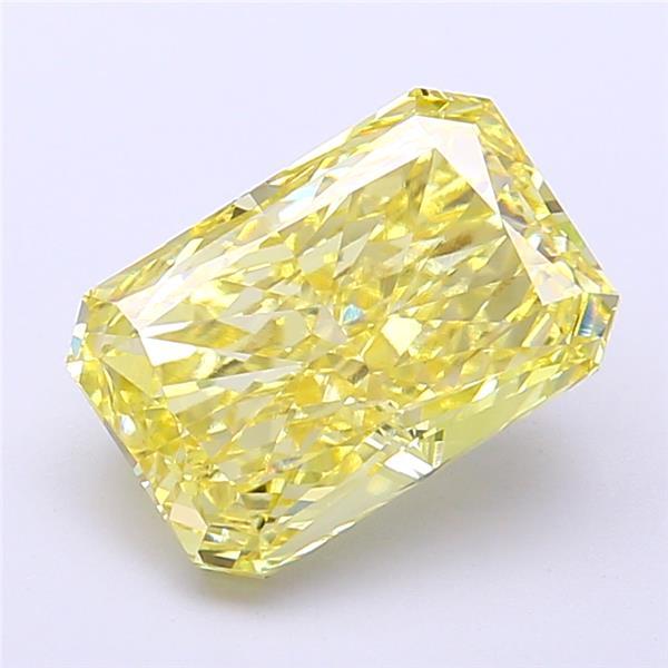 2.83 Ct. Fancy Intense Yellow Radiant Lab Grown Diamond