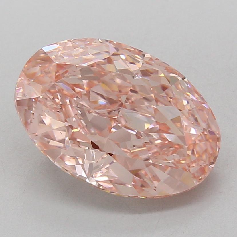 5.06 Ct. Fancy Vivid Pink Oval Lab Grown Diamond