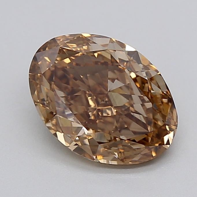 1.87 Ct. Light  Brown Oval Lab Grown Diamond