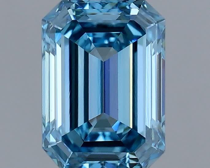1.20 Ct. Fancy Vivid Blue Emerald Lab Grown Diamond