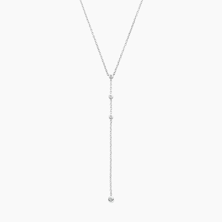 Silver Riata Diamond Pendant (1/10 ct. tw.)