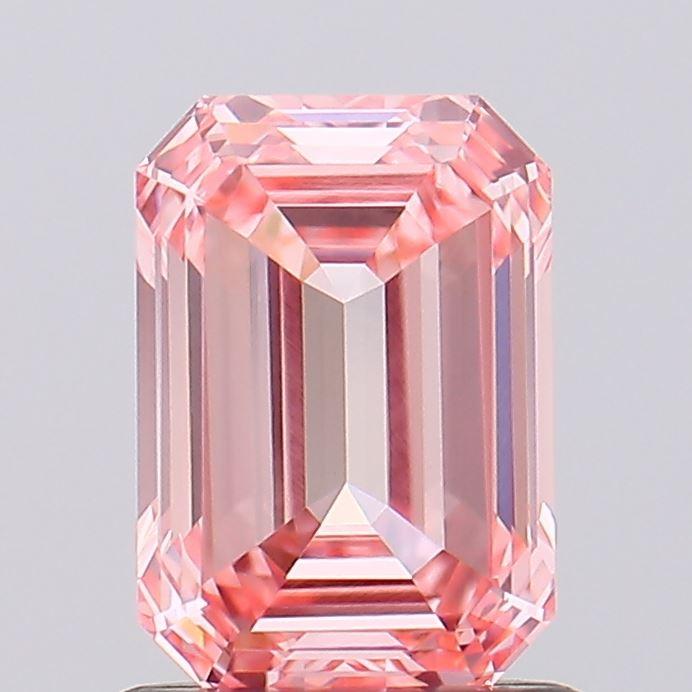 1.10 Ct. Fancy Vivid Pink Emerald Lab Grown Diamond
