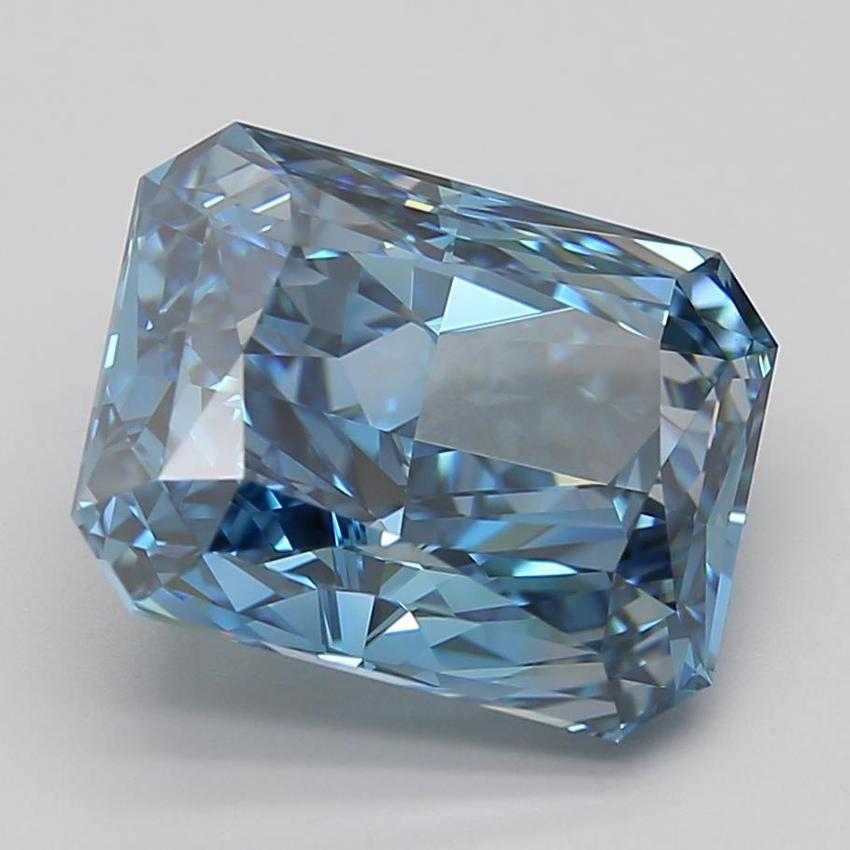5.01 Ct. Fancy Vivid Blue Radiant Lab Grown Diamond