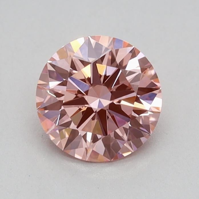 0.53 Ct. Fancy Vivid Pink Round Lab Grown Diamond