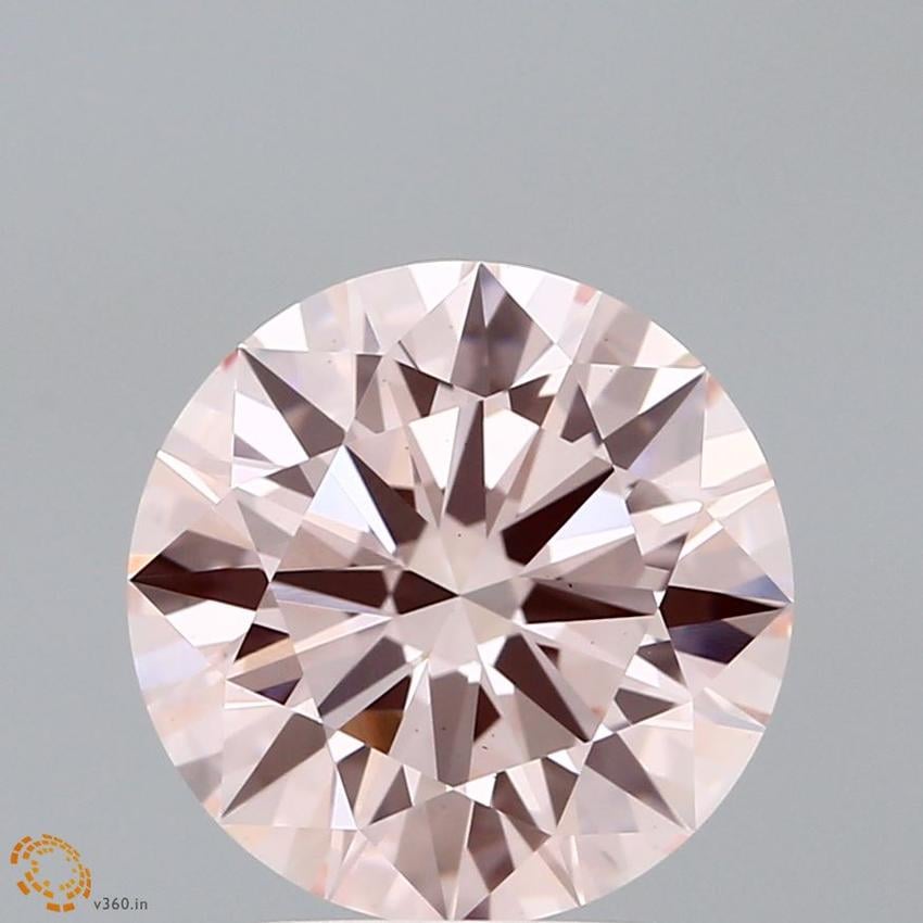 3.20 Ct. Fancy Intense Pink Round Lab Grown Diamond