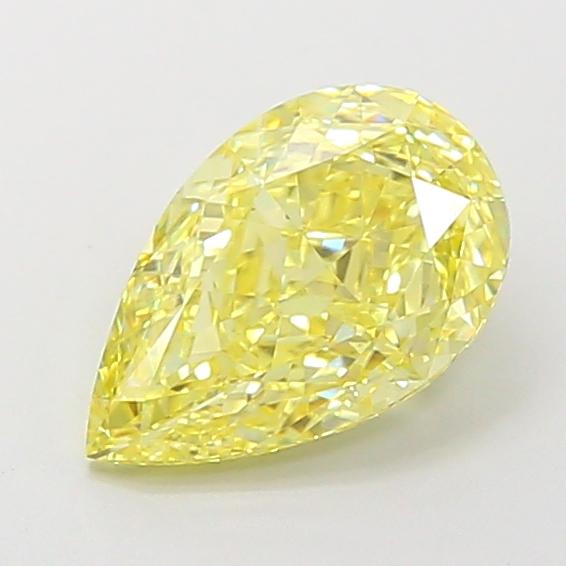 2.01 Ct. Fancy Intense Yellow Pear Lab Grown Diamond