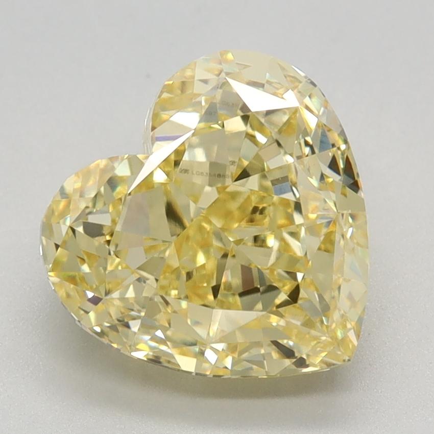 3.02 Ct. Fancy Intense Yellow Heart Lab Grown Diamond