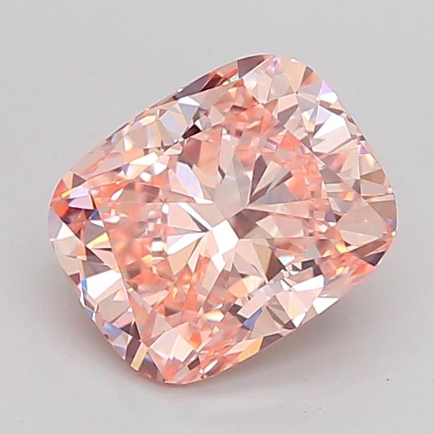 2.04 Ct. Fancy Intense Pink Cushion Lab Grown Diamond