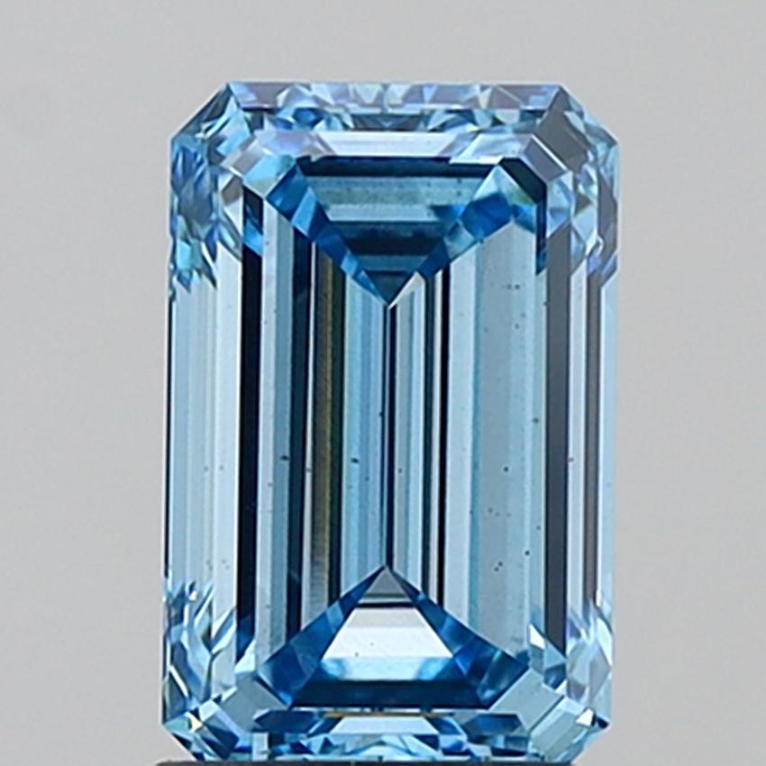1.99 Ct. Fancy Vivid Blue Emerald Lab Grown Diamond