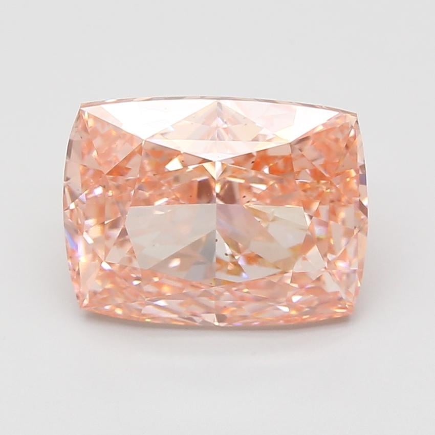 7.10 Ct. Fancy Vivid Pink Cushion Lab Grown Diamond