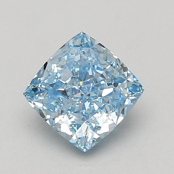 1.57 Ct. Fancy Vivid Blue Cushion Lab Grown Diamond