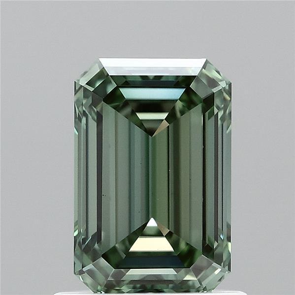 1.12 Ct. Fancy Vivid Green Emerald Lab Grown Diamond