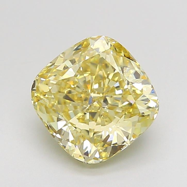 2.04 Ct. Fancy None Yellow Cushion Lab Grown Diamond