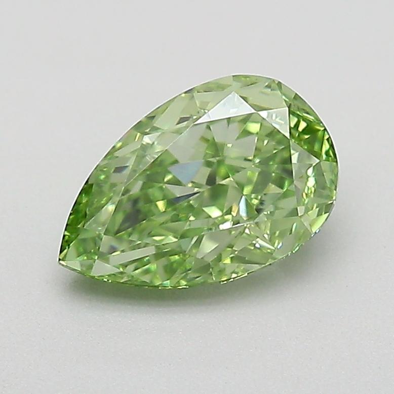 0.57 Ct. Fancy Vivid  Green Pear Lab Grown Diamond