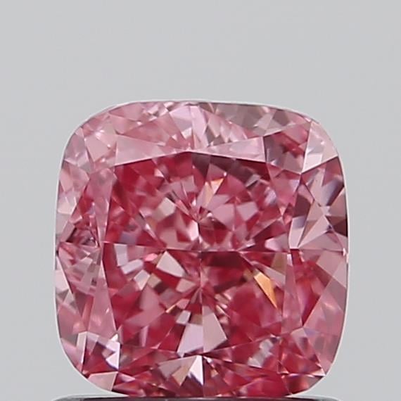 1.02 Ct. Fancy Vivid  Pink Cushion Lab Grown Diamond