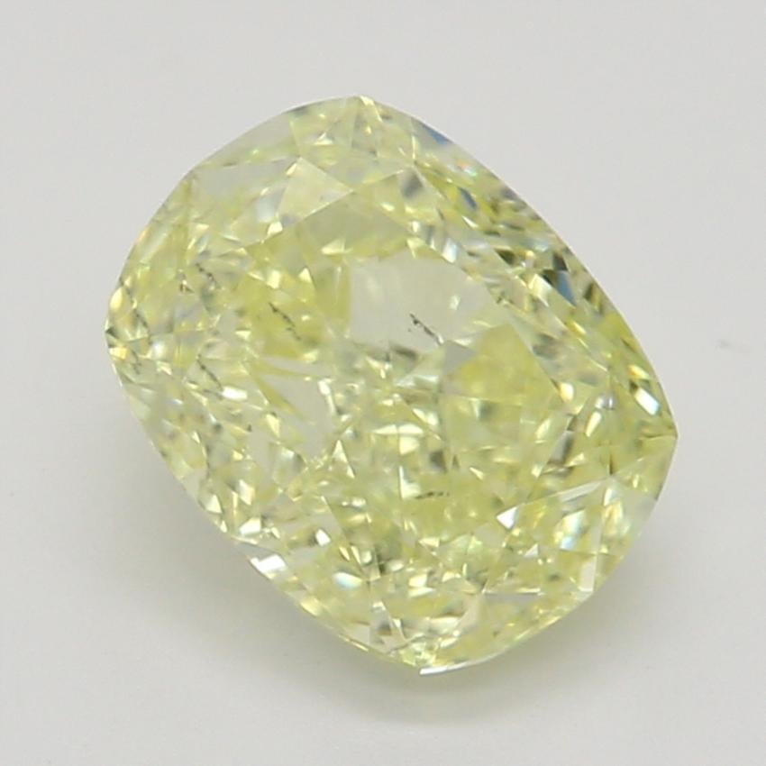 0.80 Ct. Fancy Light Yellow Cushion Diamond