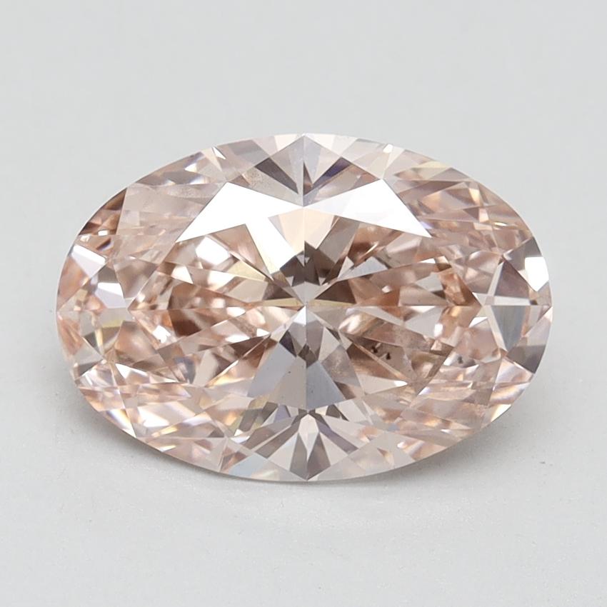 2.35 Ct. Fancy Vivid Pink Oval Lab Grown Diamond