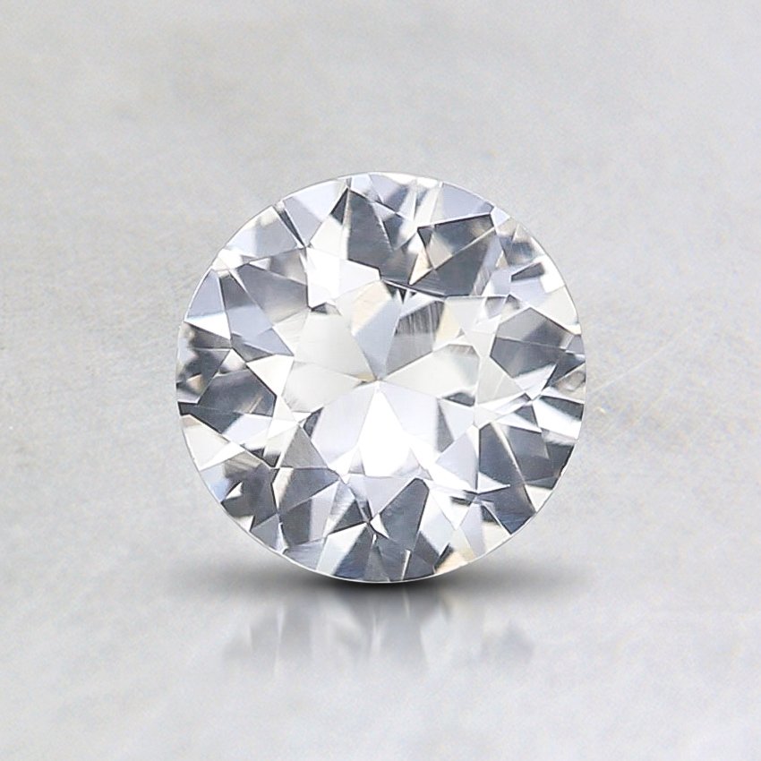5.4mm White Round Sapphire