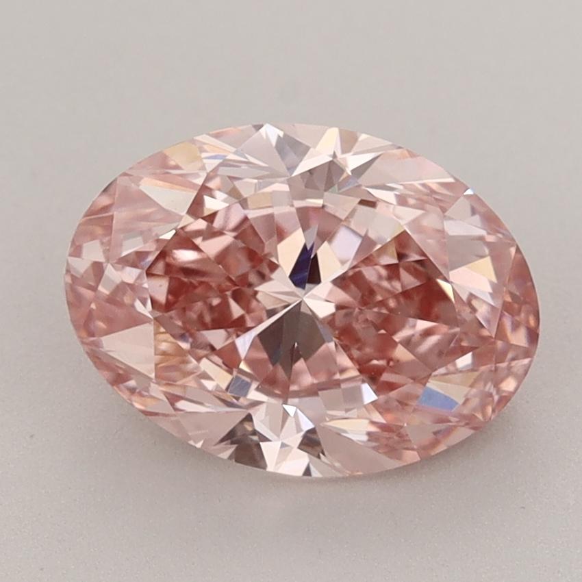 2.42 Ct. Fancy Vivid  Pink Oval Lab Grown Diamond