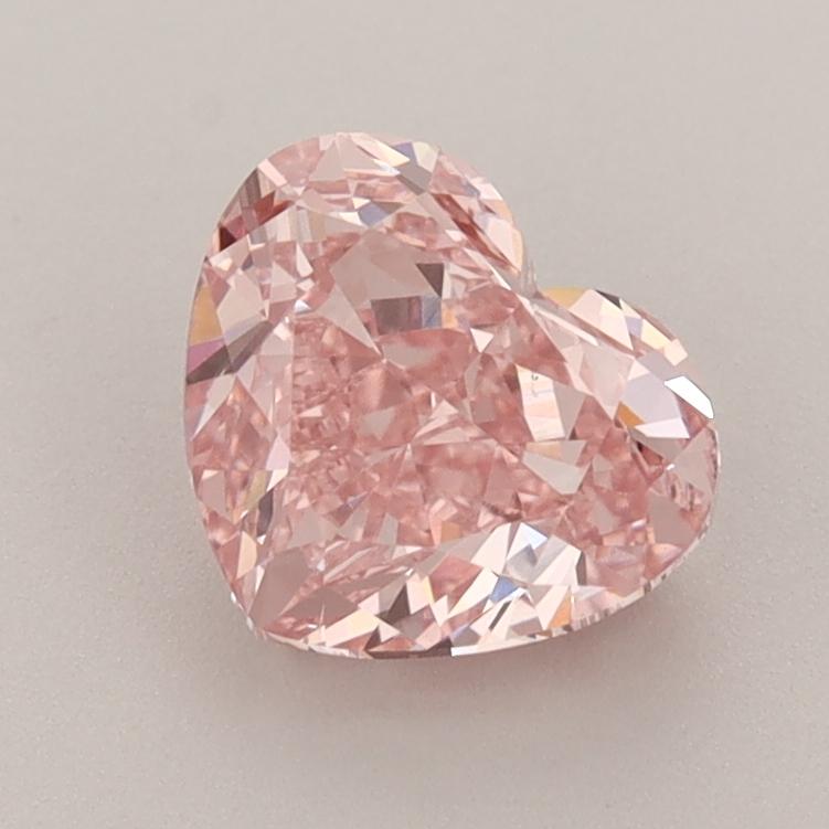 1.53 Ct. Fancy Vivid  Pink Heart Lab Grown Diamond