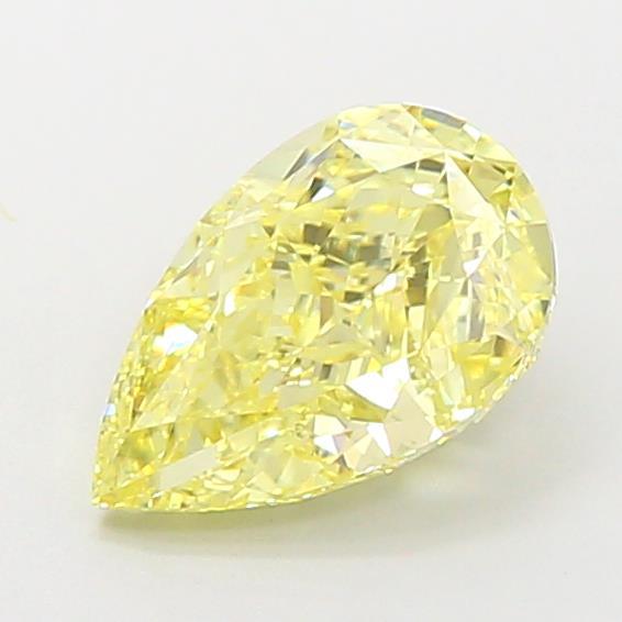 2.00 Ct. Fancy Intense Yellow Pear Lab Grown Diamond