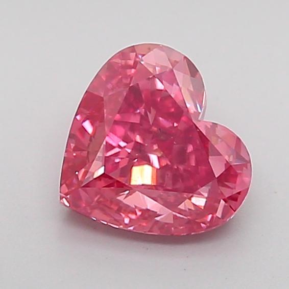 1.02 Ct. Fancy Vivid Pink Heart Lab Grown Diamond