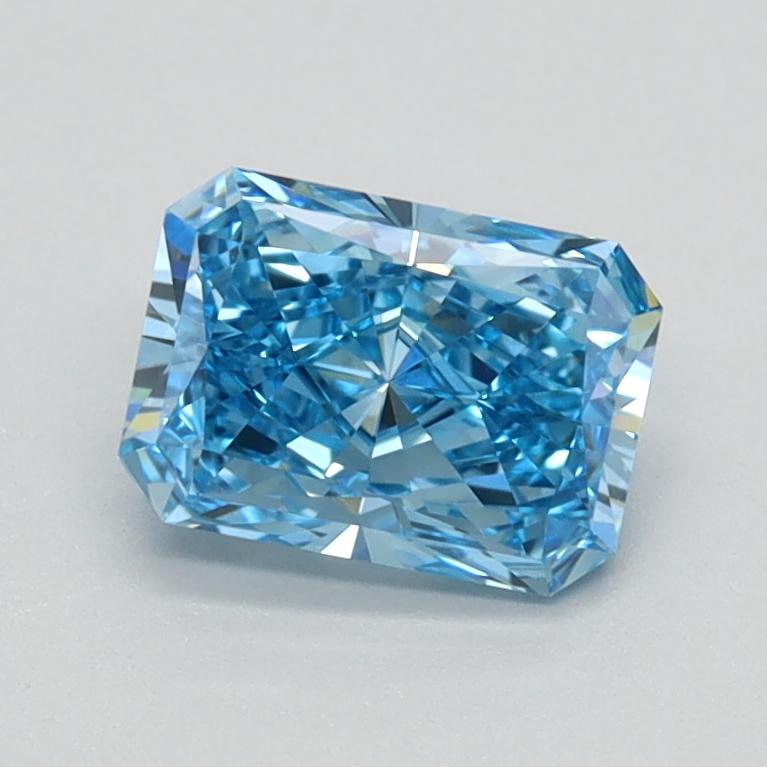 0.82 Ct. Fancy Vivid Blue Radiant Lab Grown Diamond
