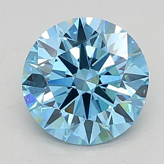 2.0 Ct. Fancy Vivid Blue Round Lab Grown Diamond