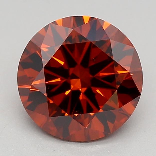 0.96 Ct. Fancy  Orange Round Lab Grown Diamond