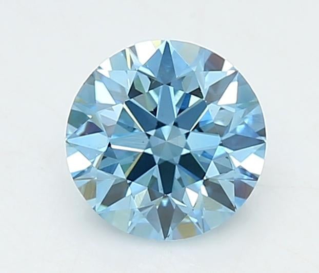 1.0 Ct. Fancy Vivid  Blue Round Lab Grown Diamond
