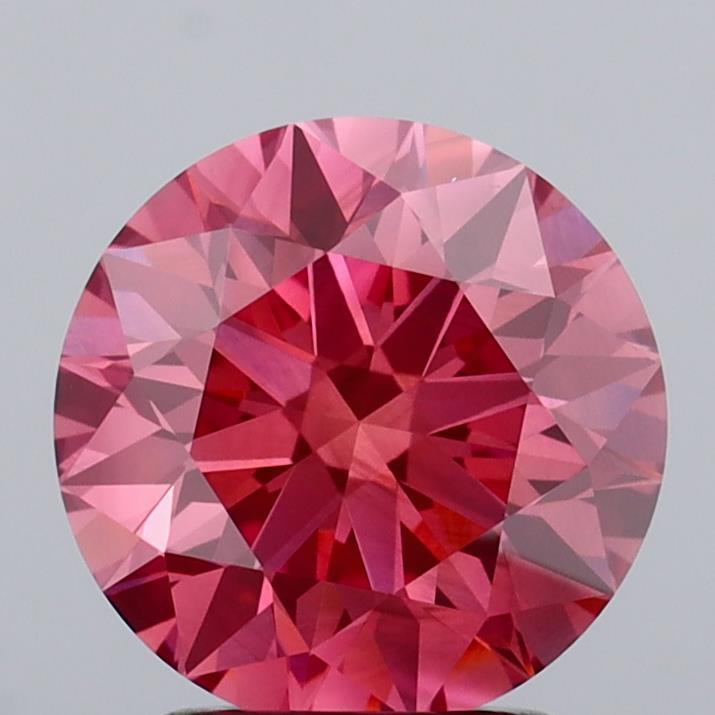2.30 Ct. Fancy Vivid Pink Round Lab Grown Diamond