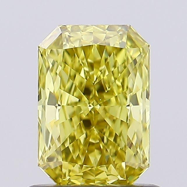 0.92 Ct. Fancy Intense  Yellow Radiant Lab Grown Diamond