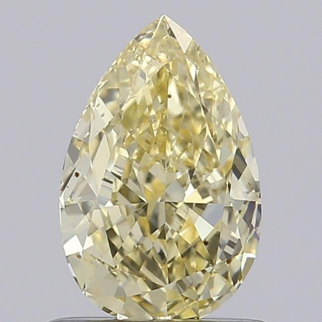 0.86 Ct. Fancy Light  Yellow Pear Lab Grown Diamond
