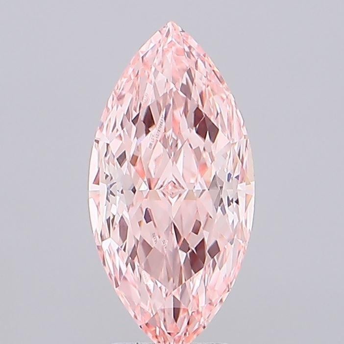3.00 Ct. Fancy Vivid Pink Marquise Lab Grown Diamond
