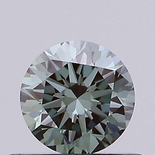 0.37 Ct. Fancy Vivid Green Round Lab Grown Diamond