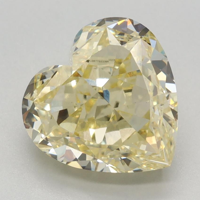 3.14 Ct. Fancy Yellow Heart Lab Grown Diamond