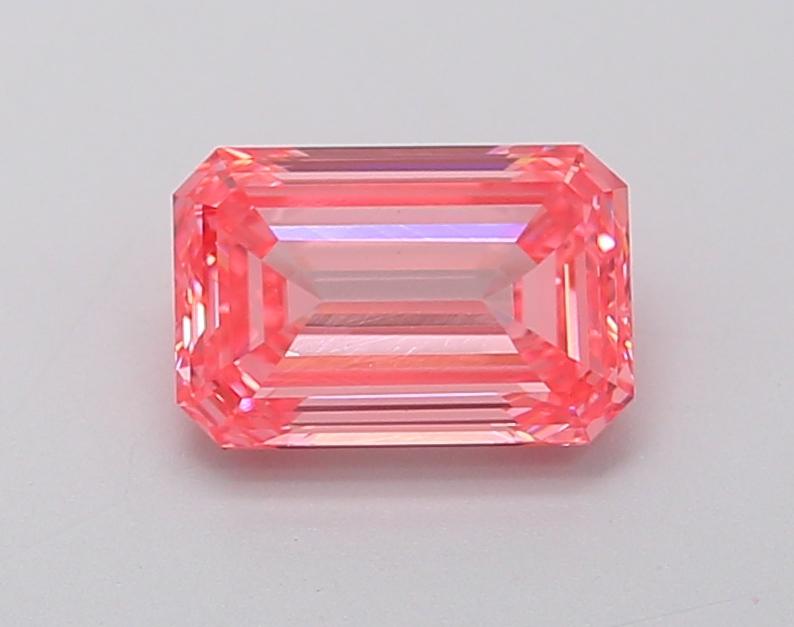 1.38 Ct. Fancy Intense Pink Emerald Lab Grown Diamond