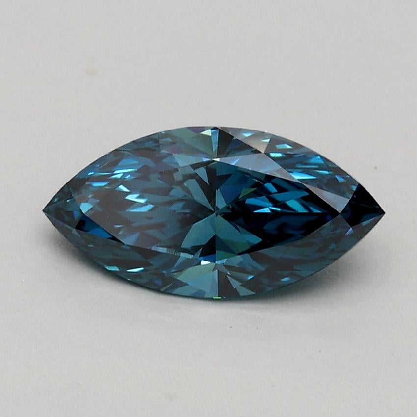 0.70 Ct. Fancy Vivid Blue Marquise Lab Grown Diamond
