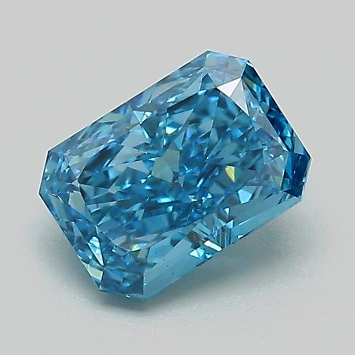 1.09 Ct. Fancy Vivid Blue Radiant Lab Grown Diamond